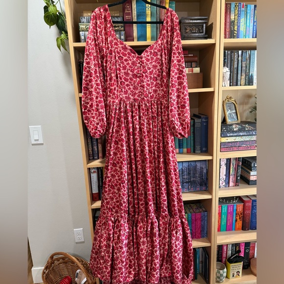 NWT Joyfolie Lorna Impact Dress in Red Floral - Picture 8 of 10